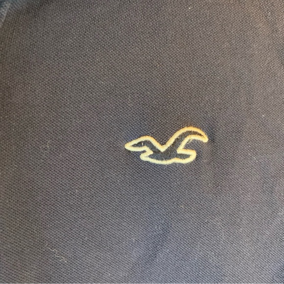 Hollister Mens XS Polo Advanced Stretch Preppy Golf Outdoors Navy Casual Sports - Picture 5 of 12
